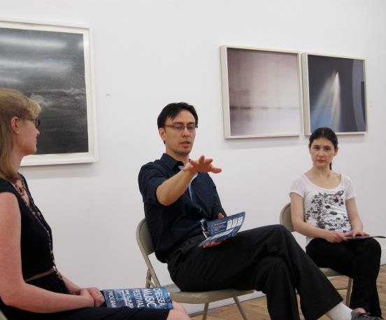 "Family Legacy, Trauma, and the Female Gaze," at PICTO Gallery, Brooklyn, NY August 2024, with neuroscientist Dr. Thiago Arzua and artist Ana Vallejo